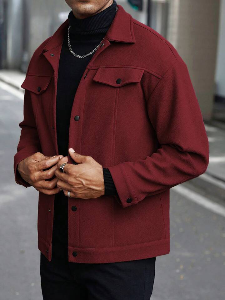Urban Wool Jacket – Burgundy