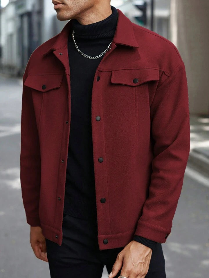 Urban Wool Jacket – Burgundy